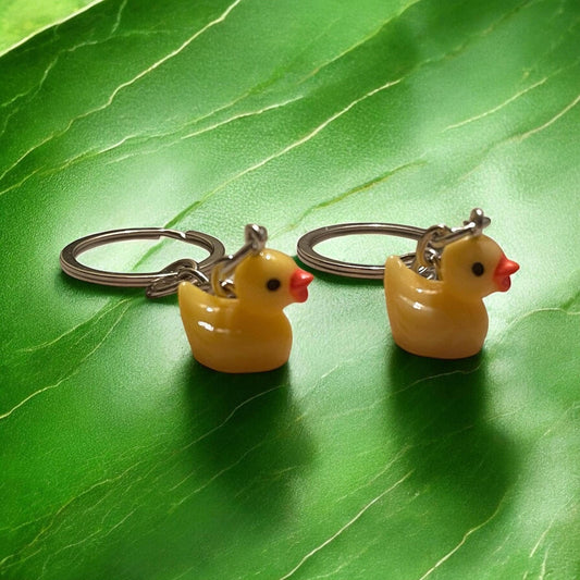 Yellow Duck keychains , animal keychain