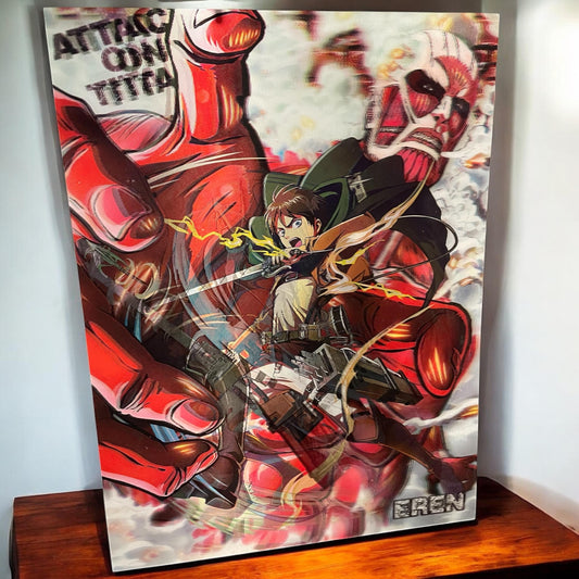 3D poster 3 phases , poster, 3D , anime