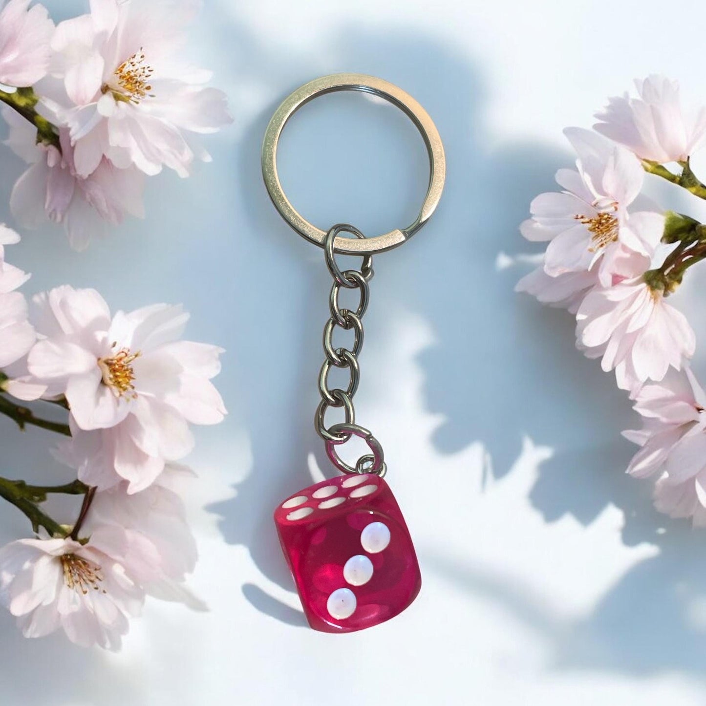dice keychain, car dice