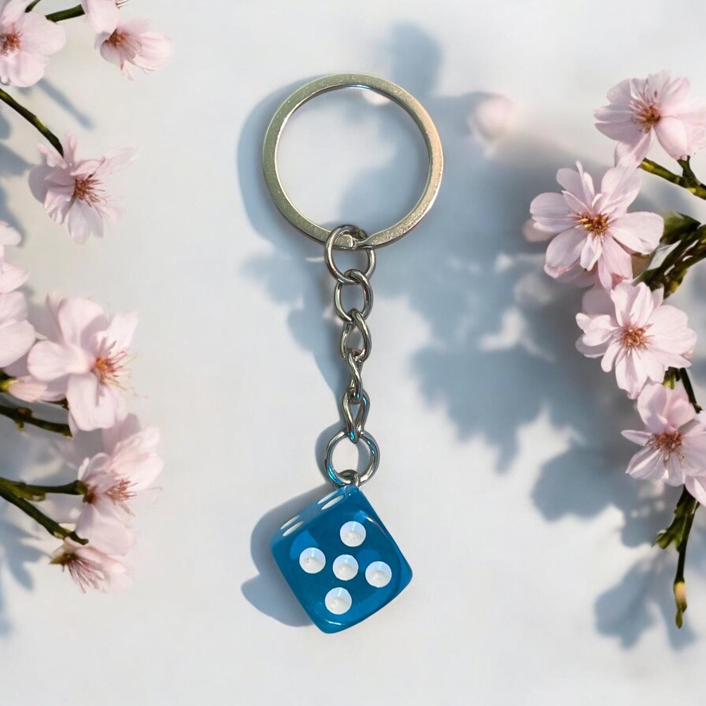 dice keychain, car dice