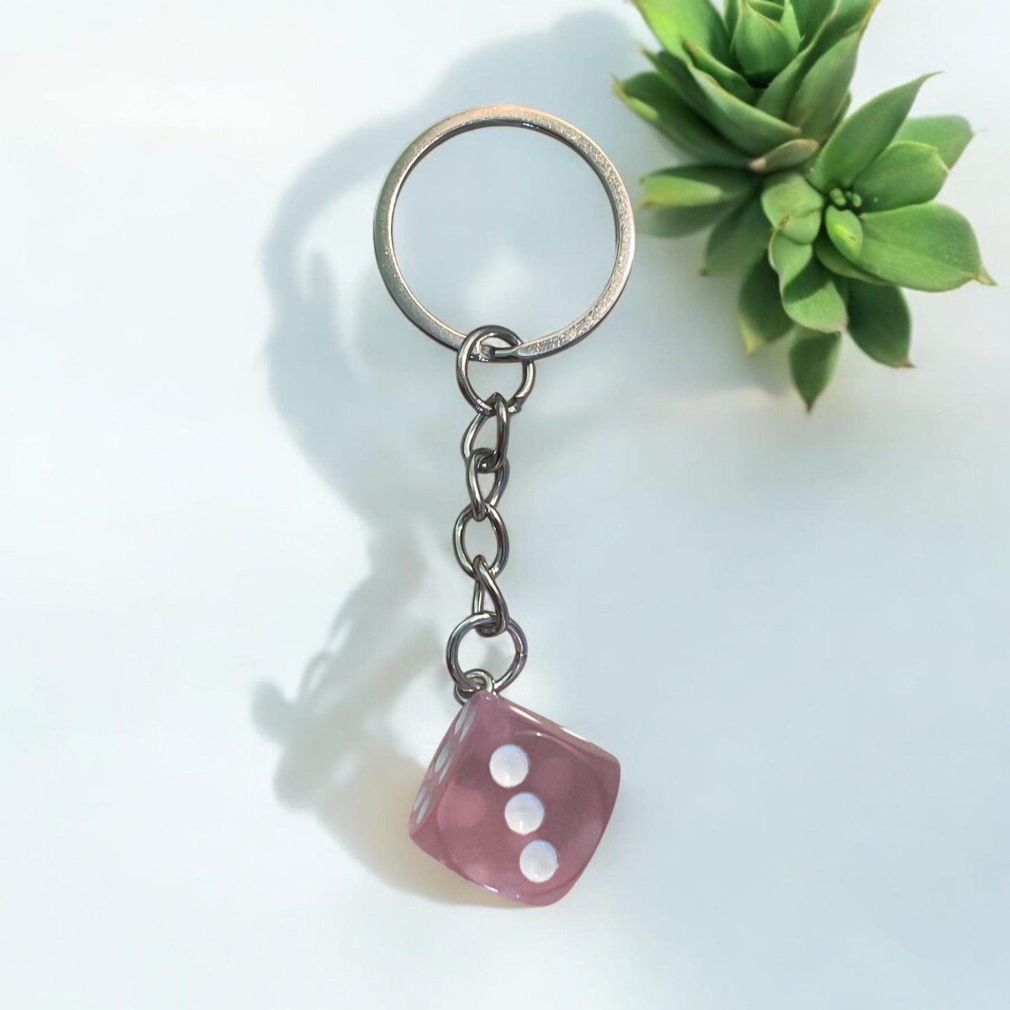 dice keychain, car dice
