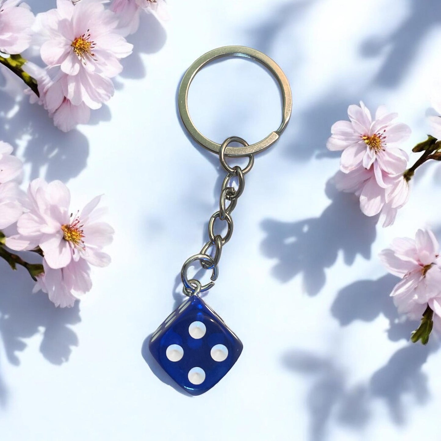 dice keychain, car dice