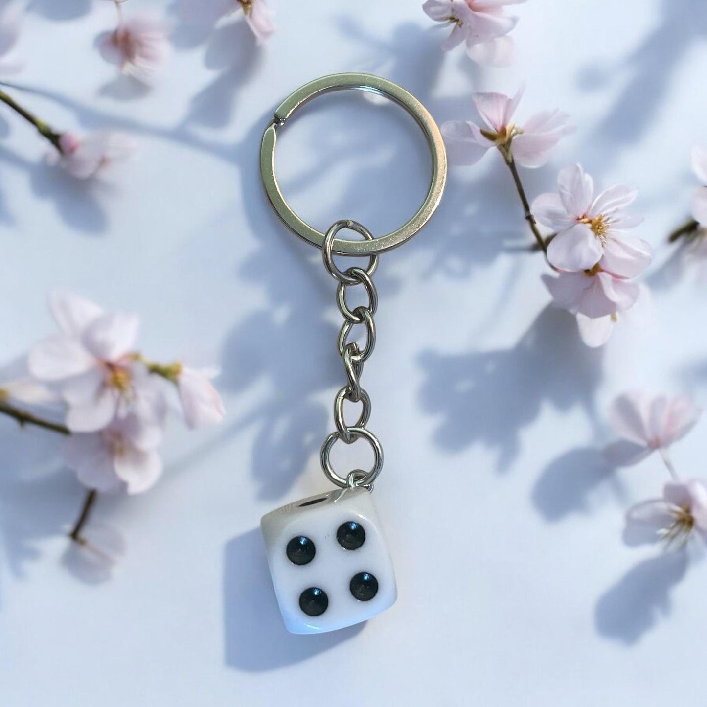 dice keychain, car dice