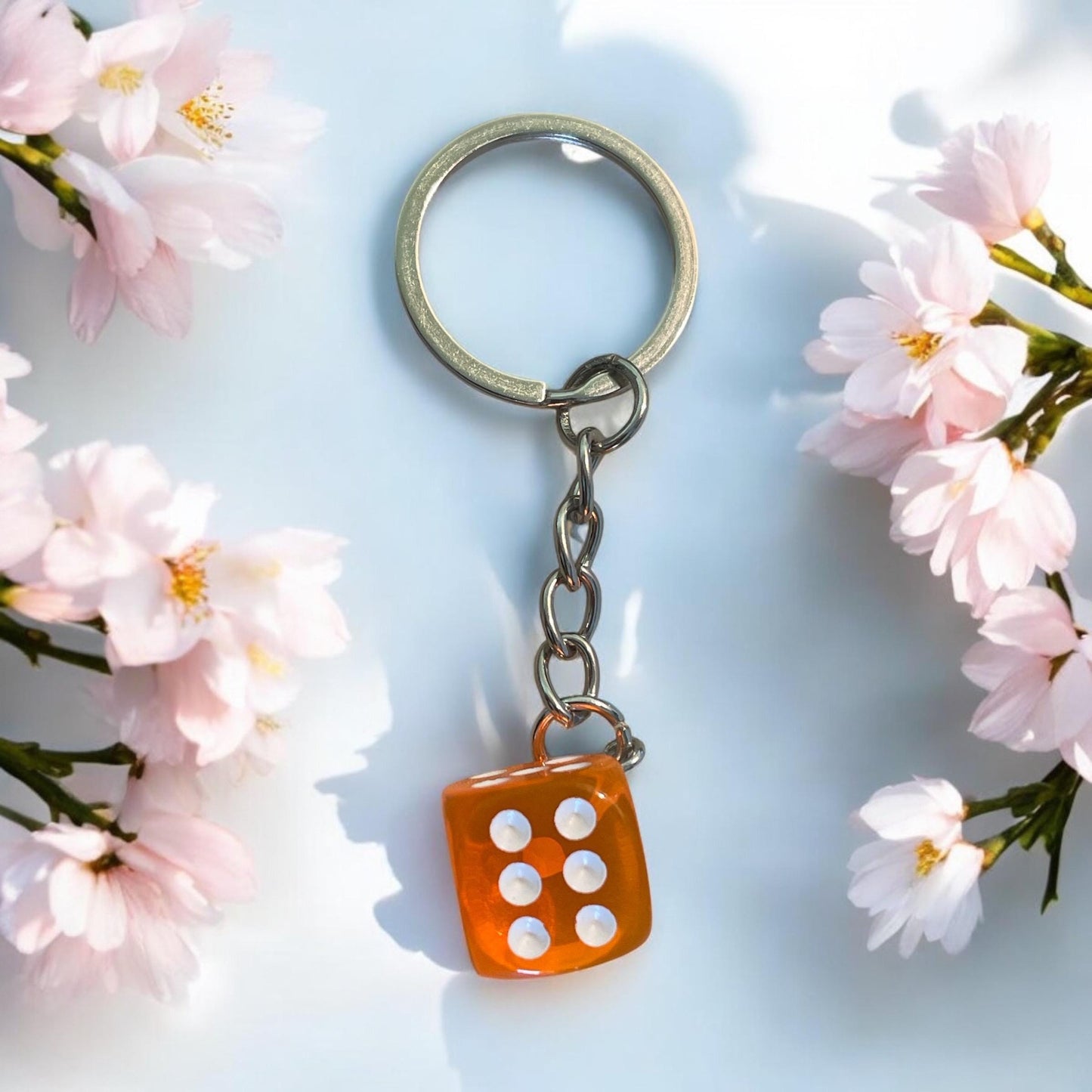 dice keychain, car dice