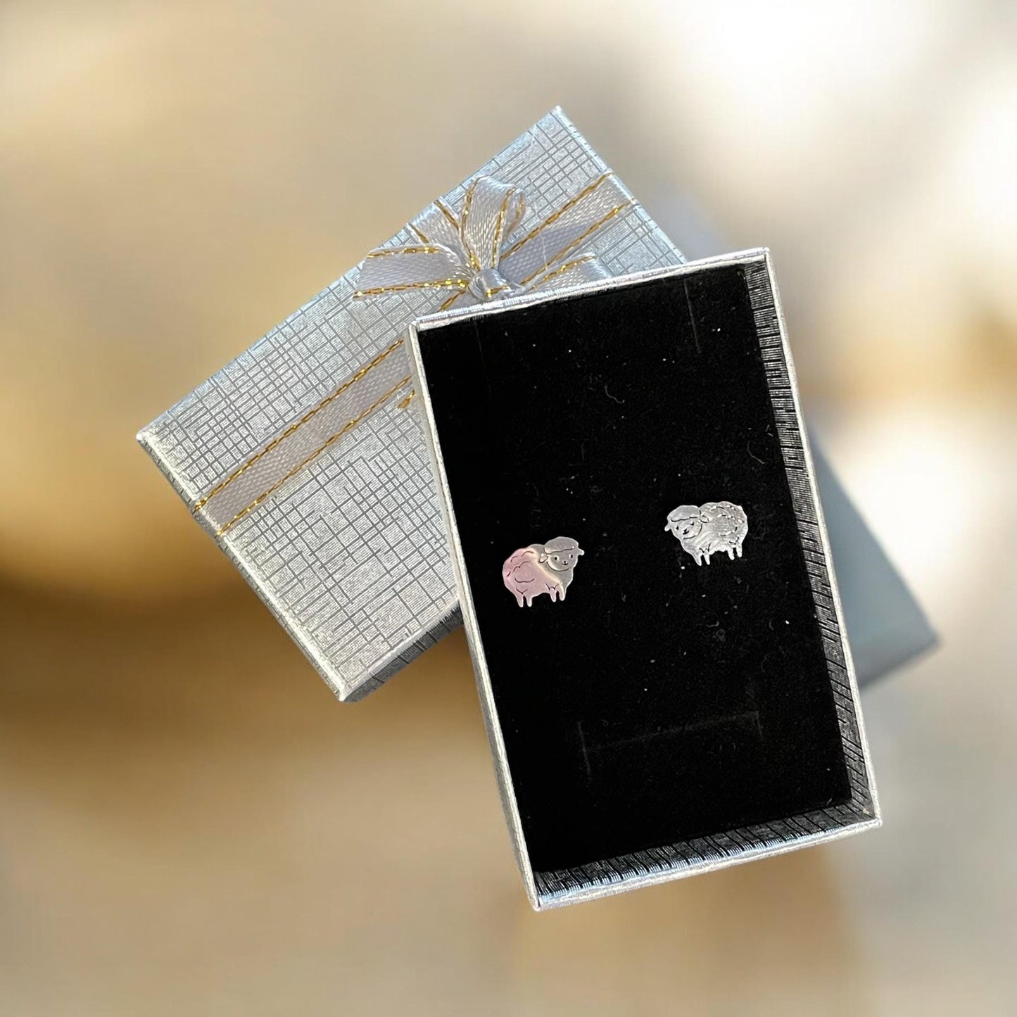 sheep stud earrings