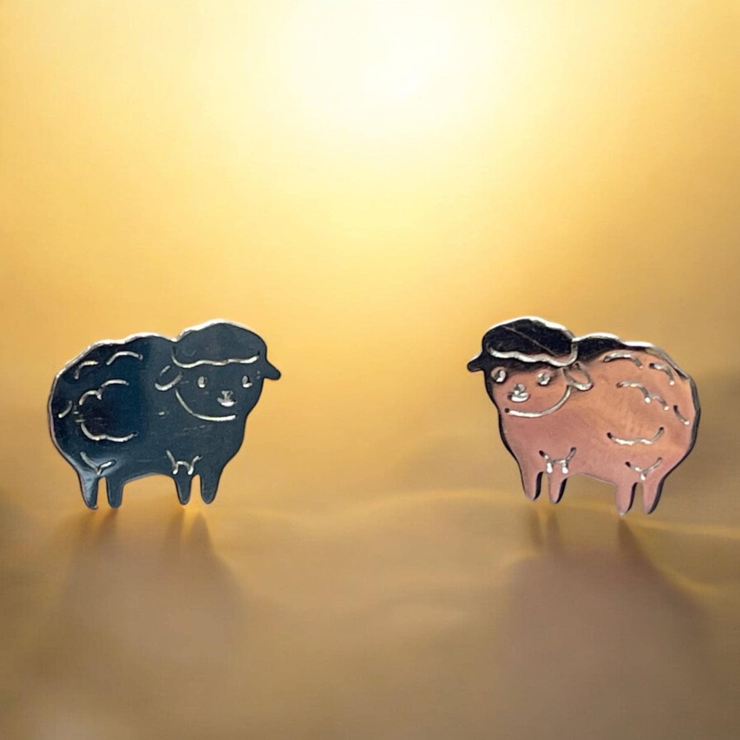 sheep stud earrings
