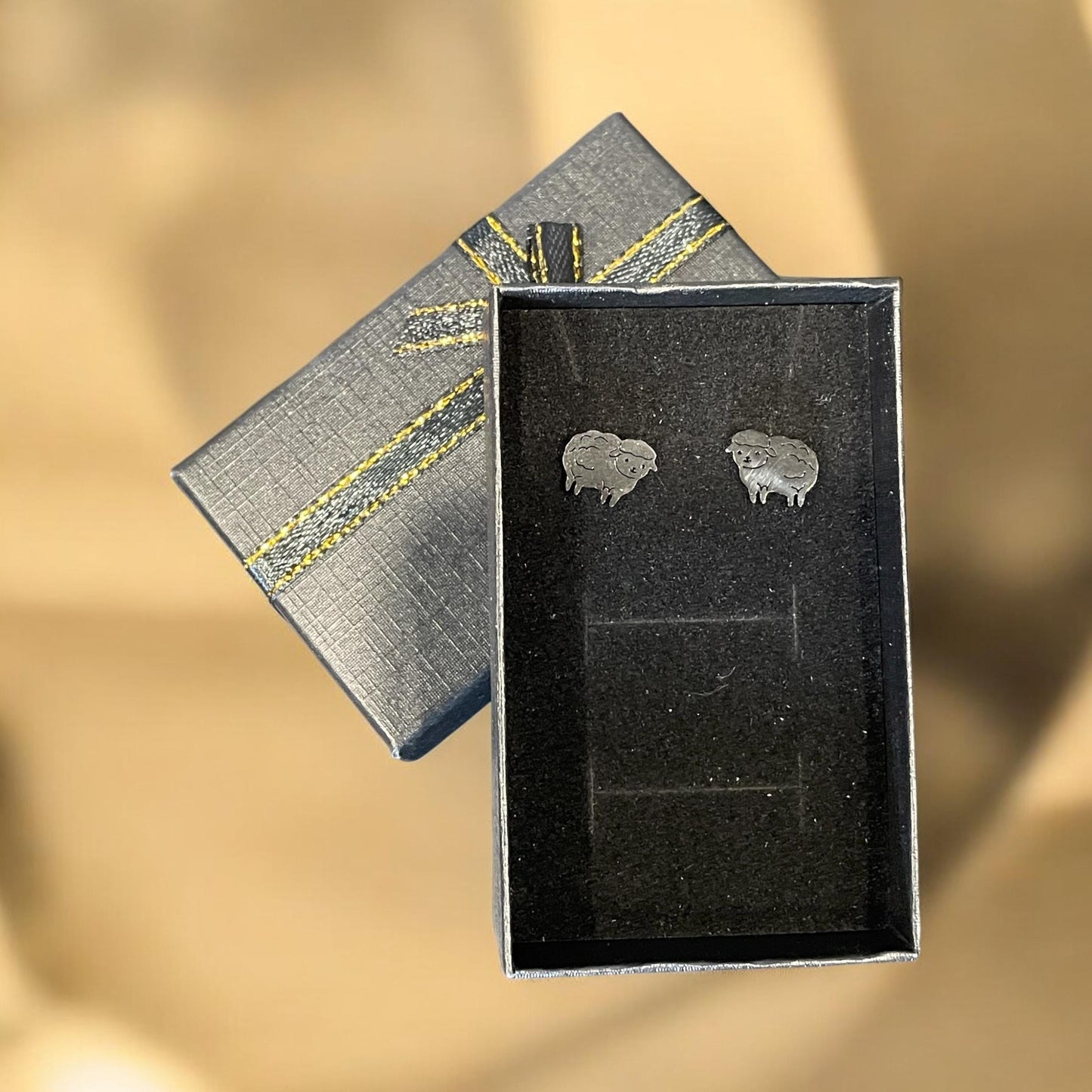 sheep stud earrings