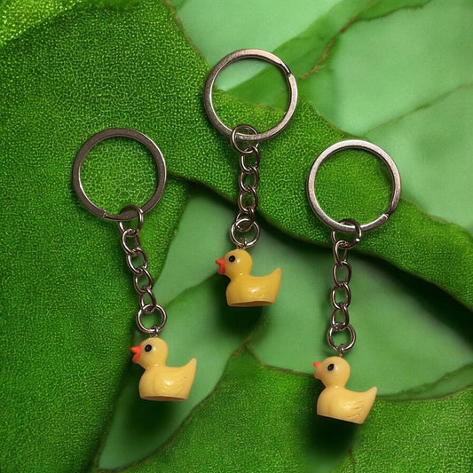Yellow Duck   keychains  , animal keychain