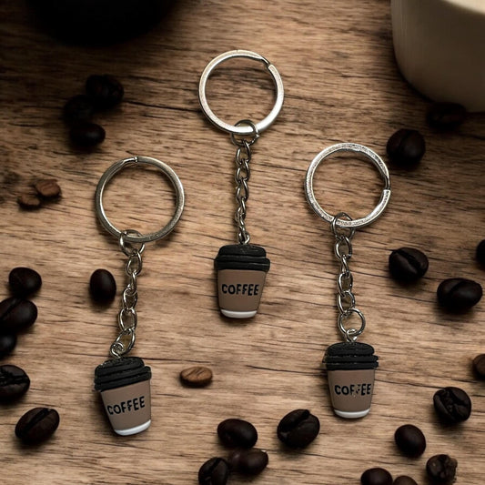 Coffee keychains , gifts , coffee mugs  , coffee cups, coffee cups keychain