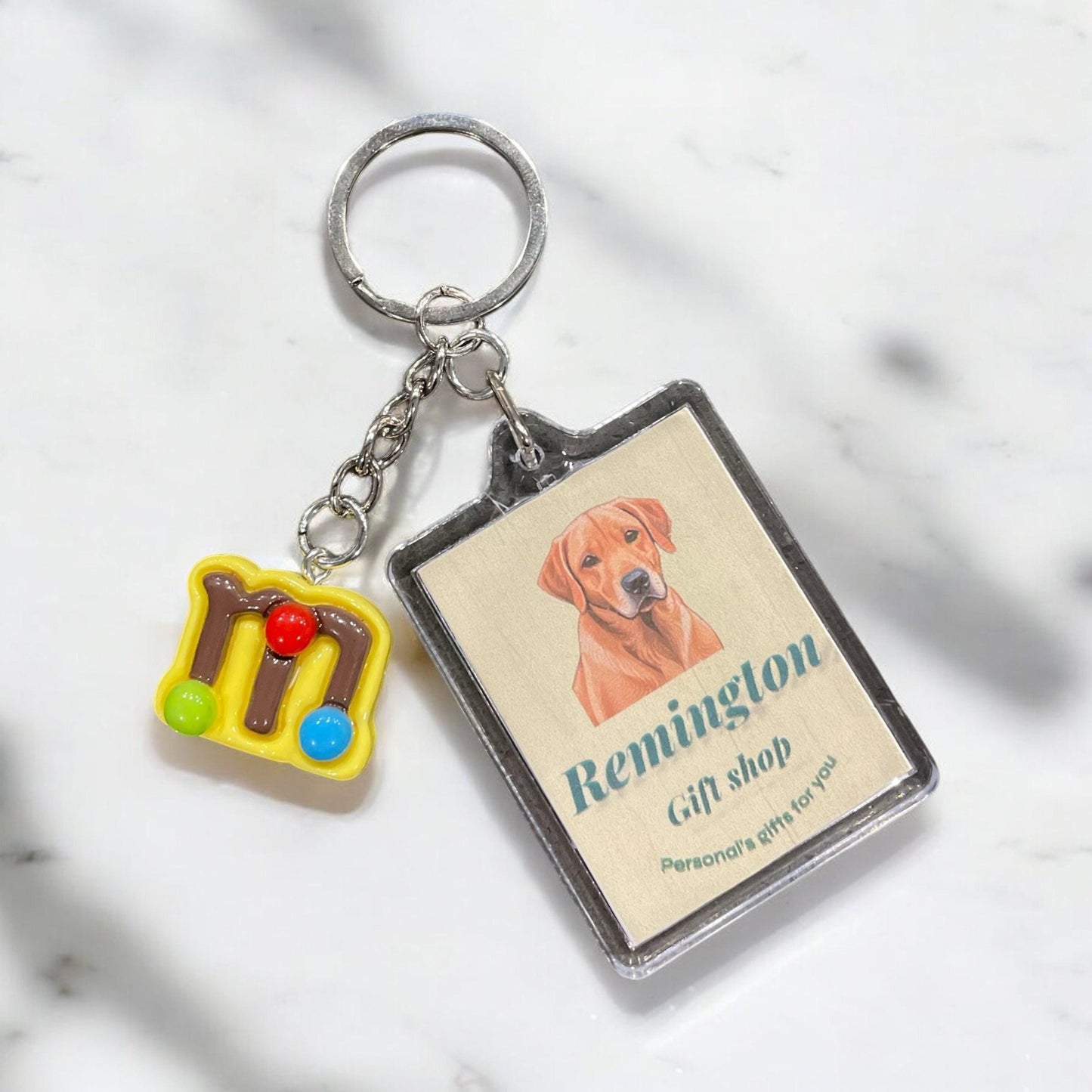 M & M keychain
