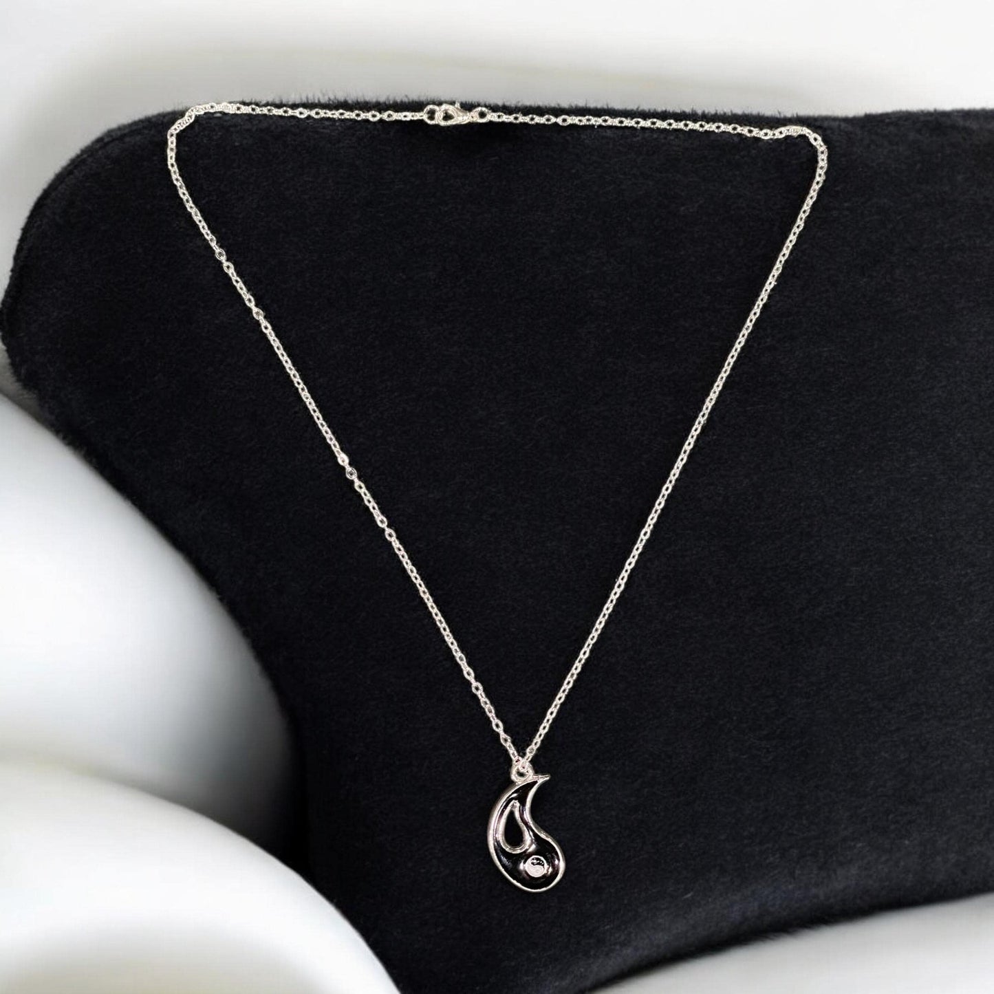 Ying and Yang themed necklace comes as set for you and your loved one