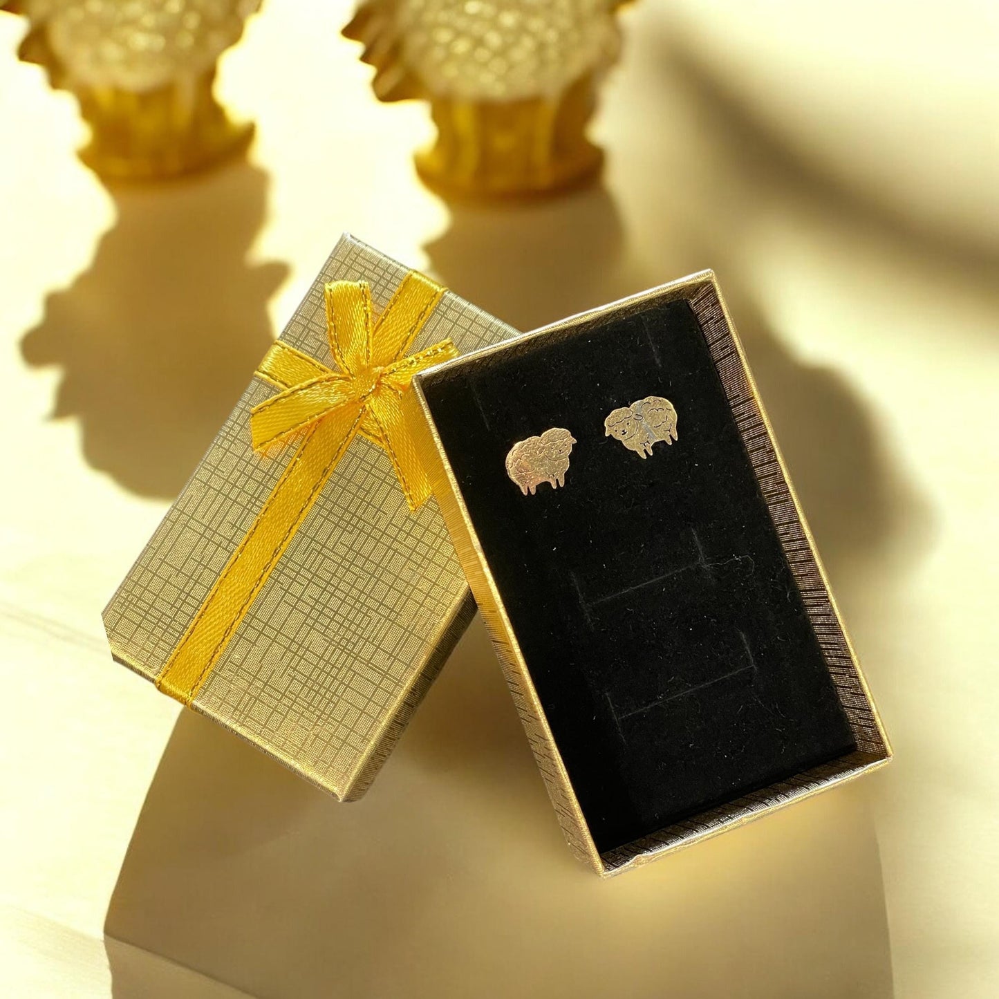 sheep stud earrings
