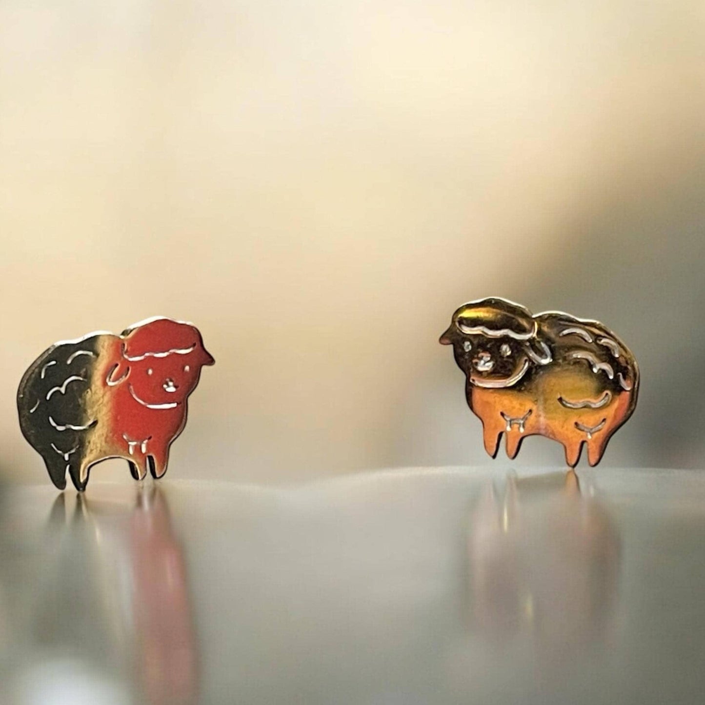 sheep stud earrings