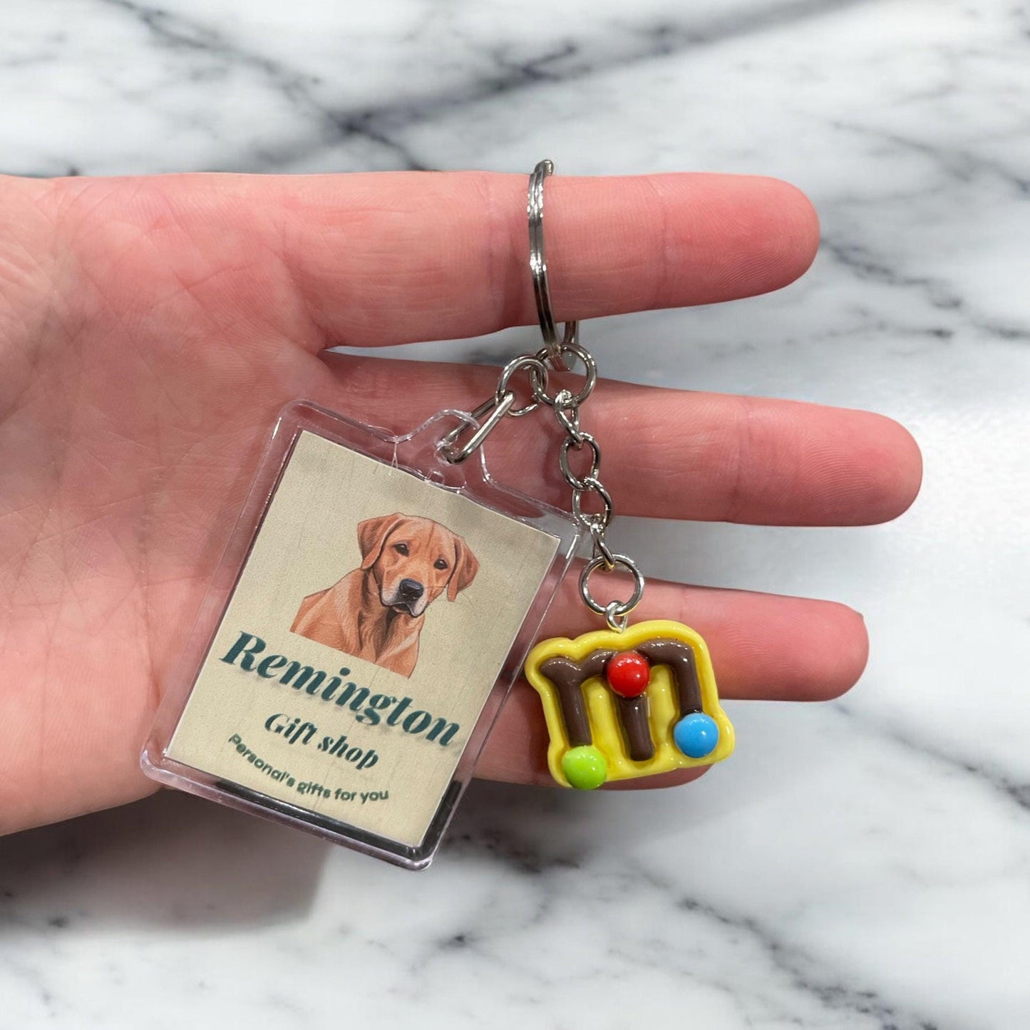M & M keychain