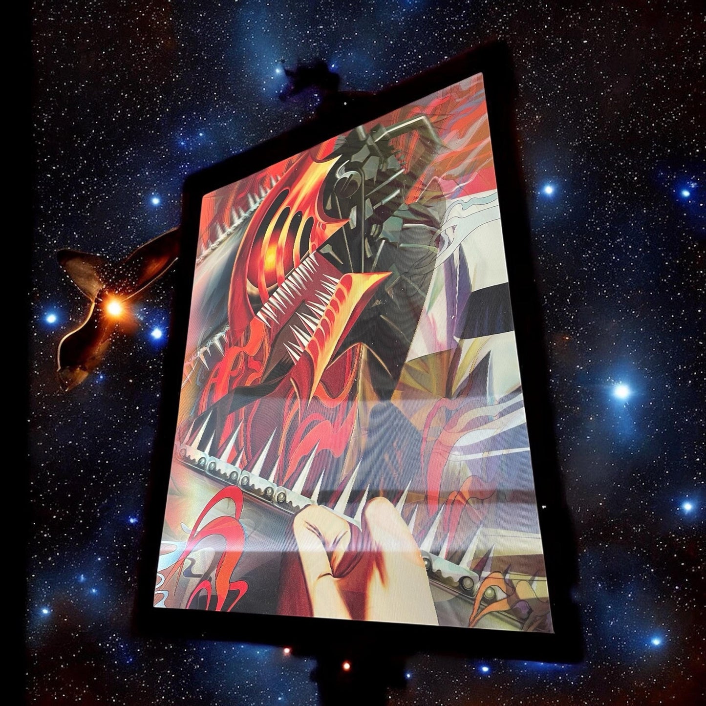 3D poster  2phases ,  poster, 3D , anime