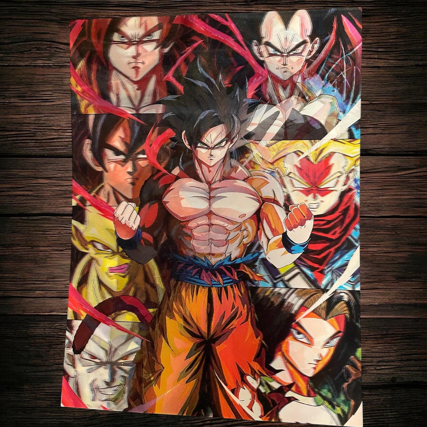 3D poster  3 phases ,  poster, 3D , anime