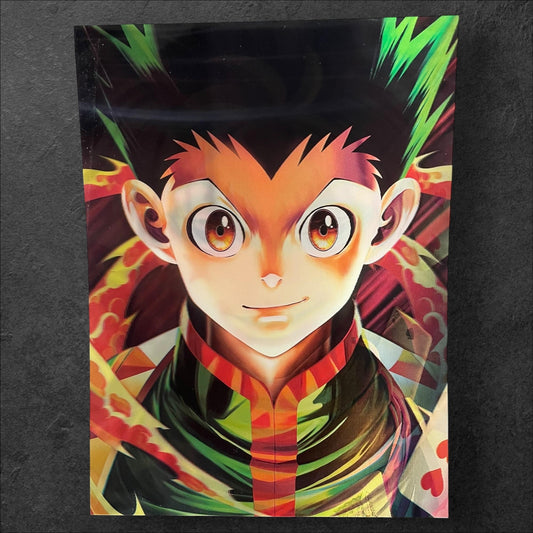 3D poster  3 phases ,  poster, 3D , anime