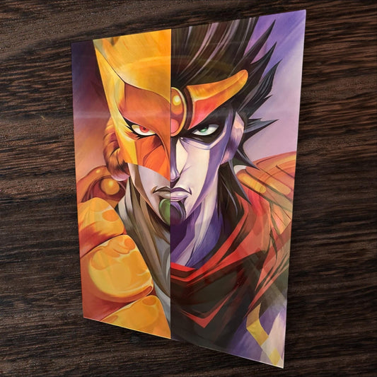 3D poster  3 phases ,  poster, 3D , anime