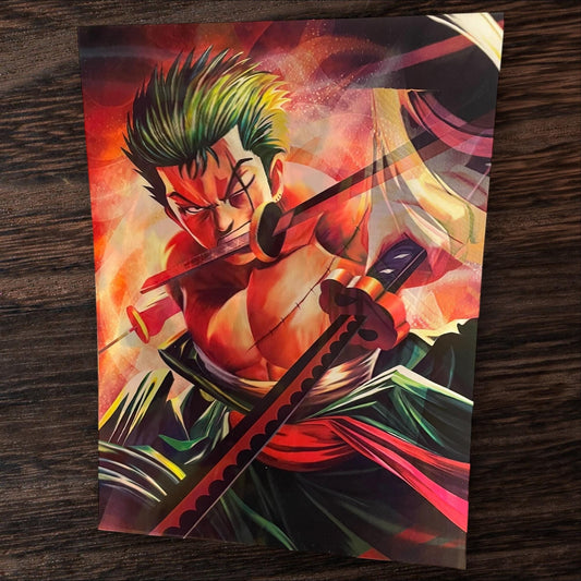 3D poster  3 phases ,  poster, 3D , anime