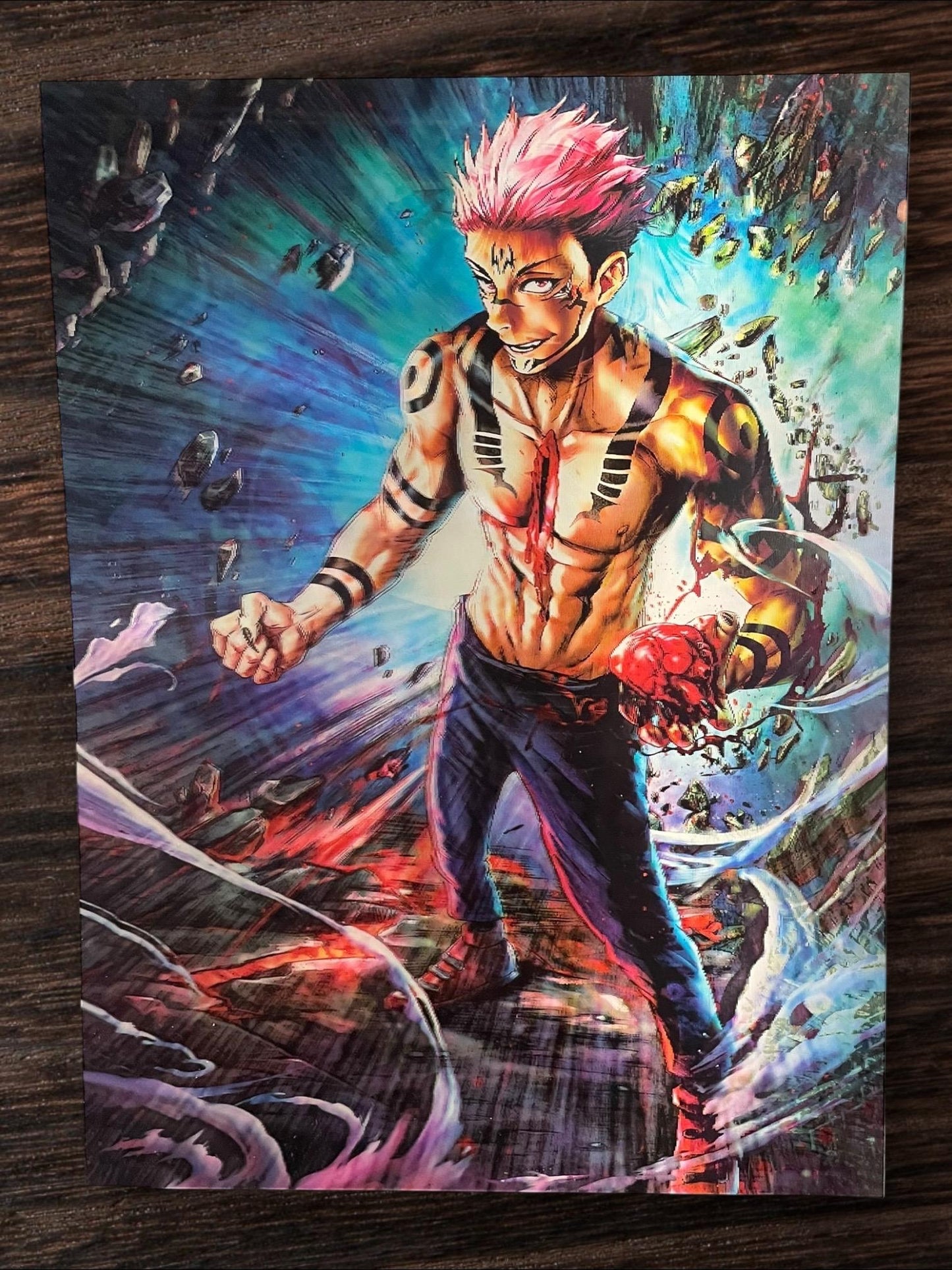 3D poster  2phases ,  poster, 3D , anime