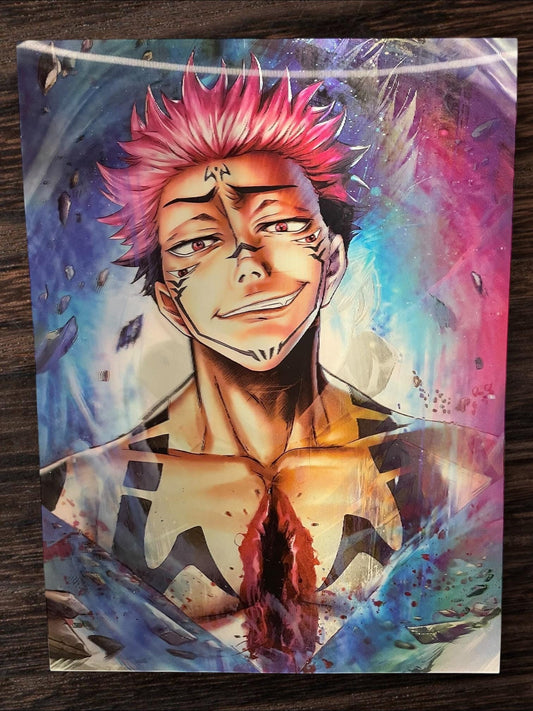 3D poster  2phases ,  poster, 3D , anime