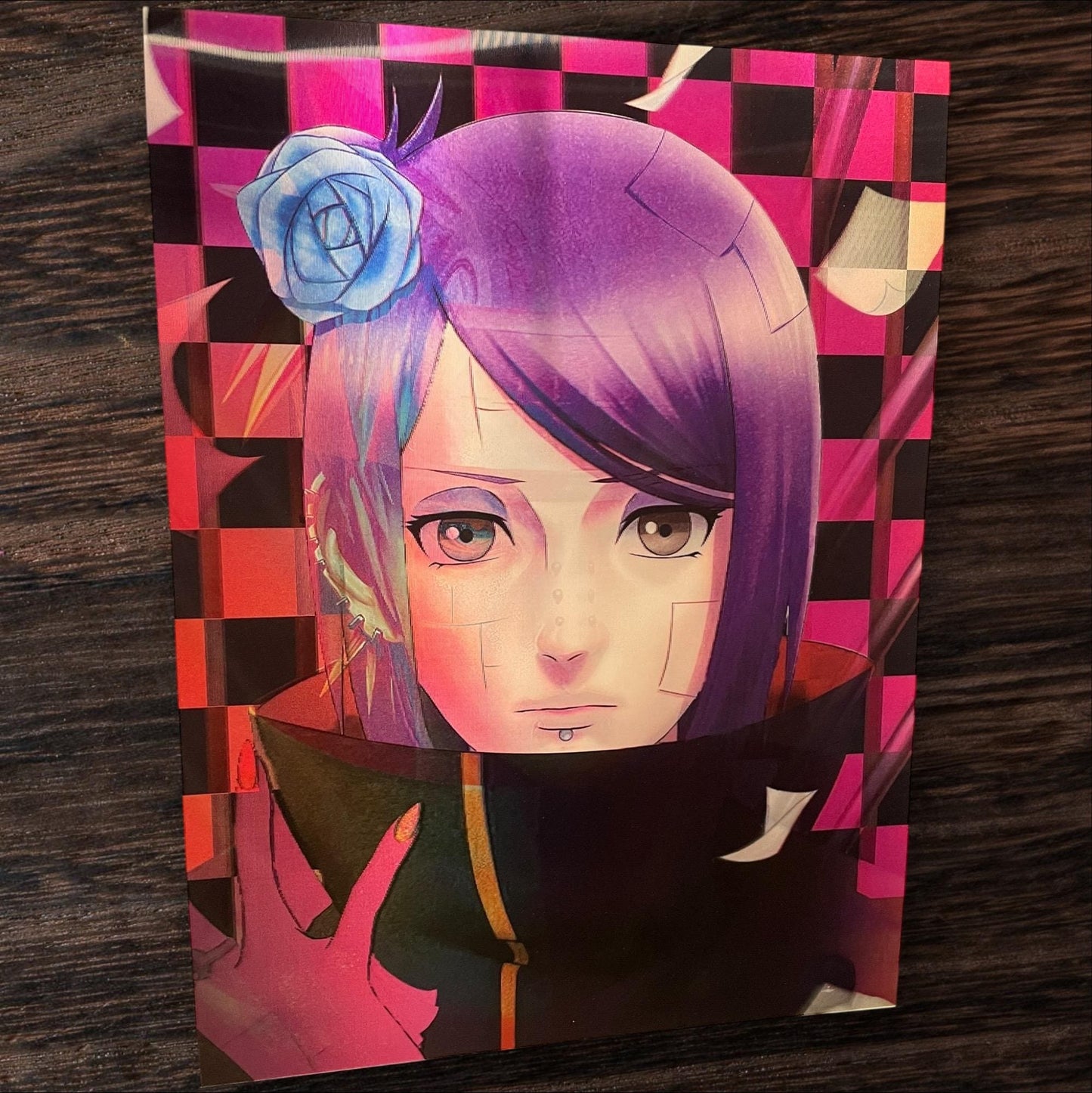 3D poster  3 phases ,  poster, 3D , anime