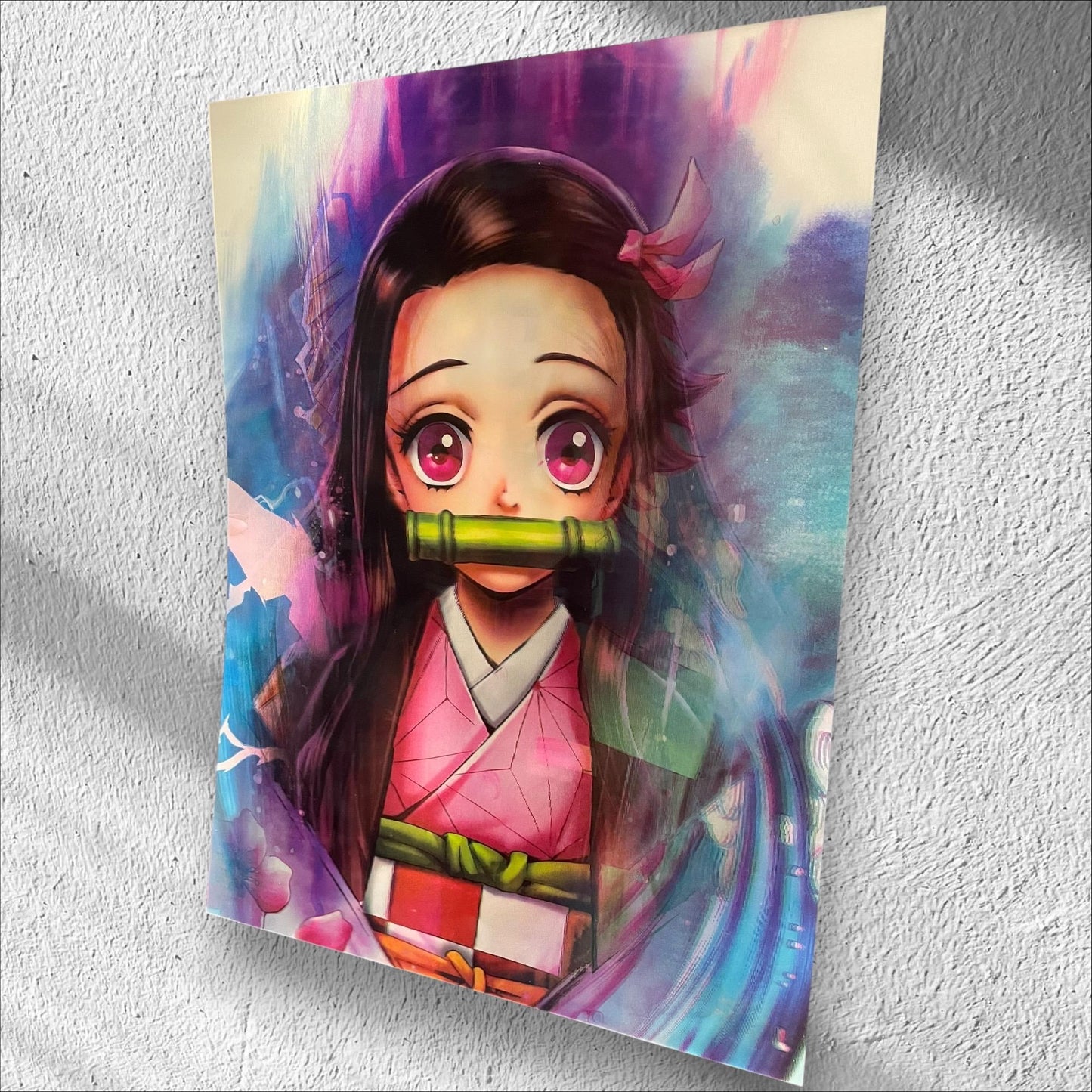 3D poster  4 phases ,  poster, 3D , anime