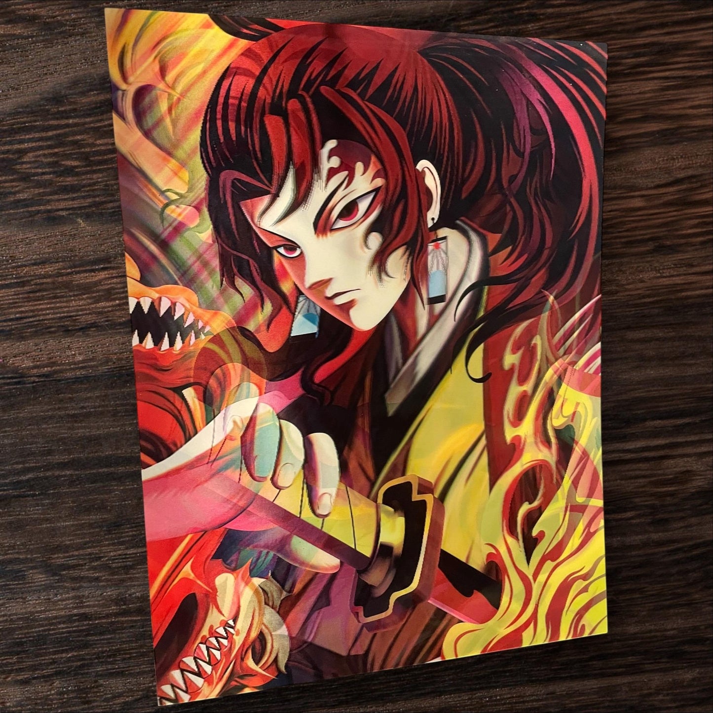 3D poster  3 phases ,  poster, 3D , anime