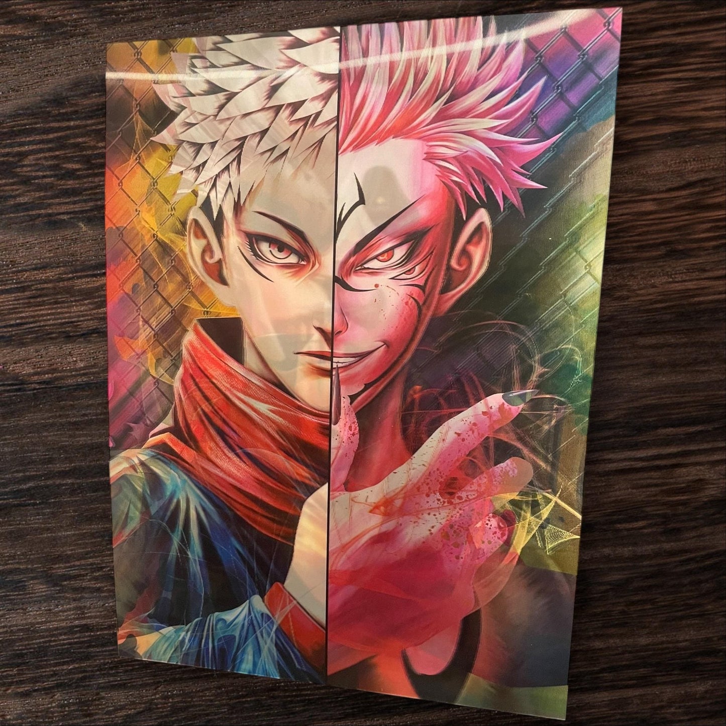 3D poster  3 phases ,  poster, 3D , anime