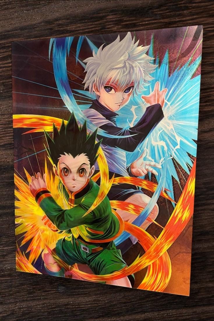 3D poster  2phases ,  poster, 3D , anime