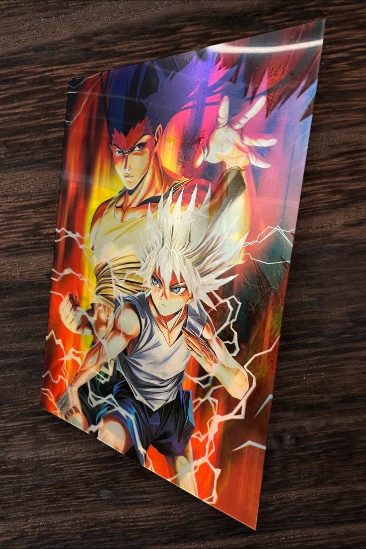 3D poster  2phases ,  poster, 3D , anime