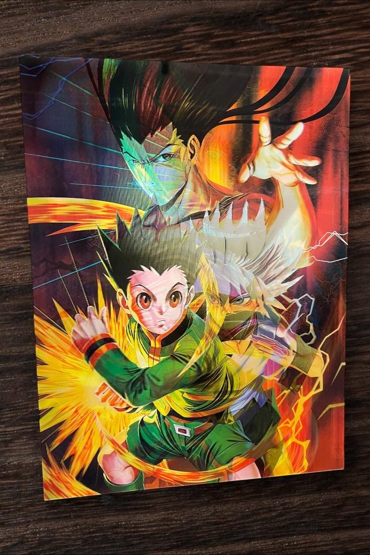 3D poster  2phases ,  poster, 3D , anime