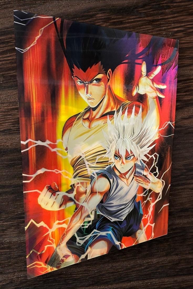 3D poster  2phases ,  poster, 3D , anime