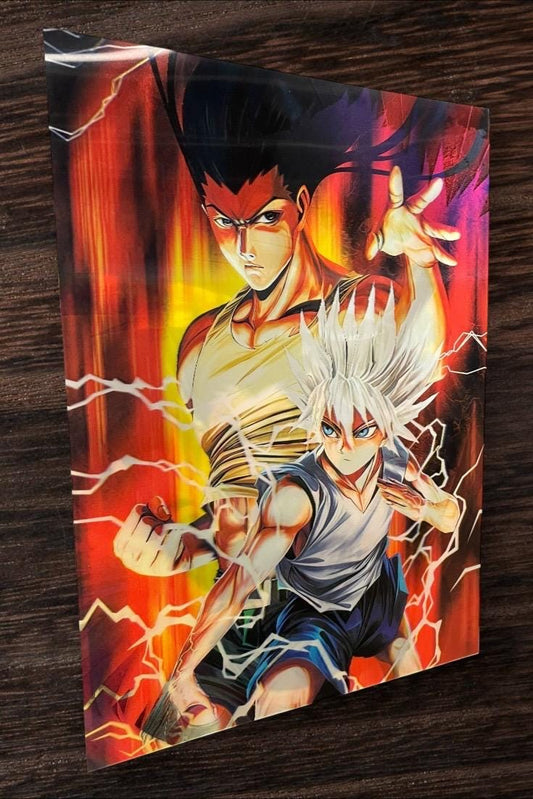 3D poster  2phases ,  poster, 3D , anime