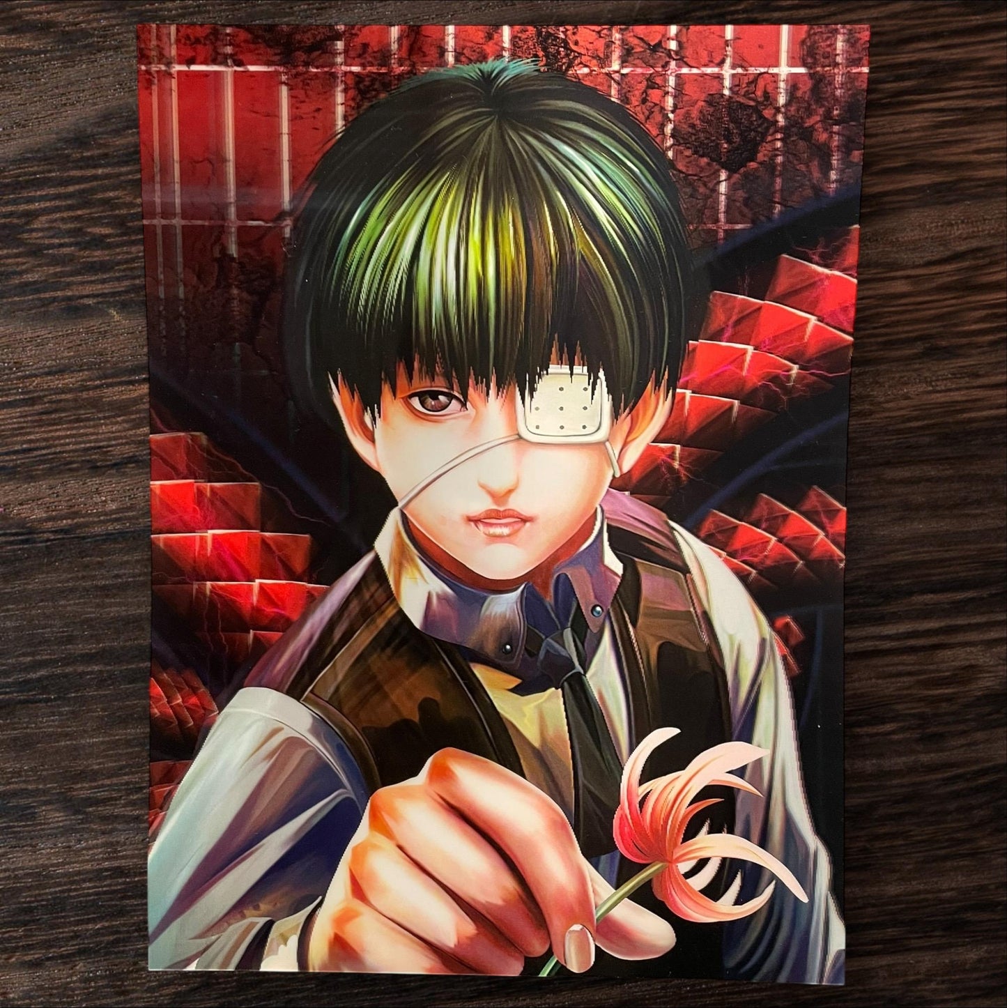 3D poster  2phases ,  poster, 3D , anime