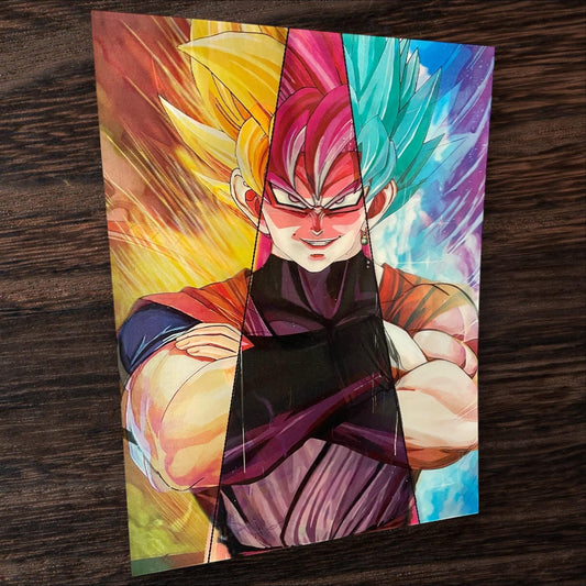 3D poster  3 phases ,  poster, 3D , anime