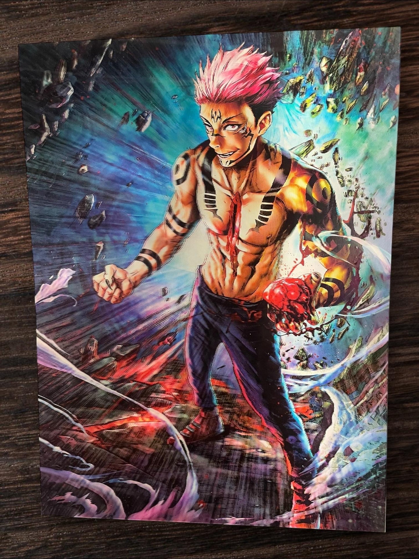 3D poster  2phases ,  poster, 3D , anime