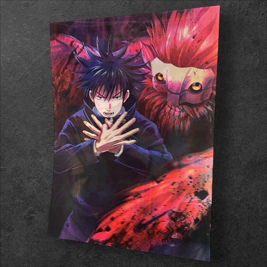3D poster  3 phases ,  poster, 3D , anime