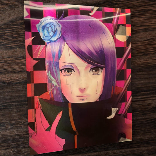 3D poster  3 phases ,  poster, 3D , anime