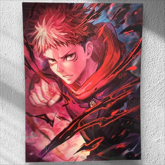 3D poster  3 phases ,  poster, 3D , anime