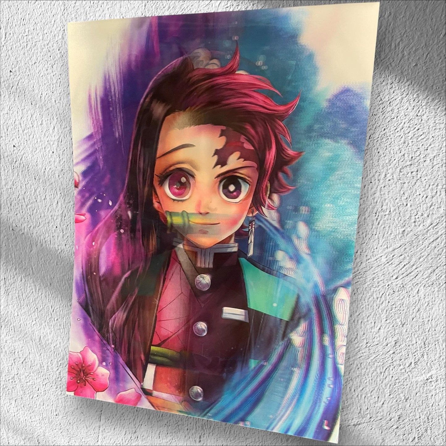 3D poster  4 phases ,  poster, 3D , anime