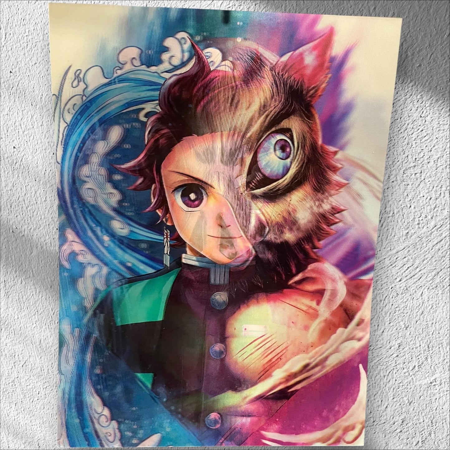 3D poster  4 phases ,  poster, 3D , anime