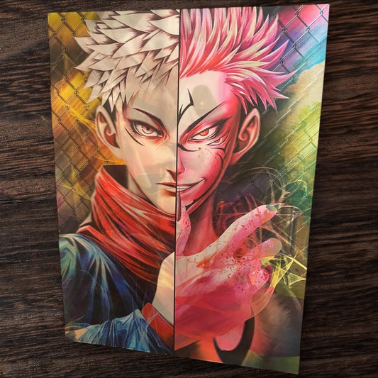 3D poster  3 phases ,  poster, 3D , anime