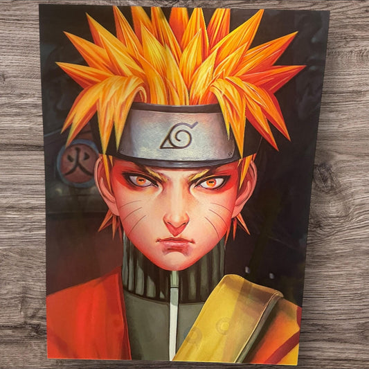 3D poster  2phases ,  poster, 3D , anime